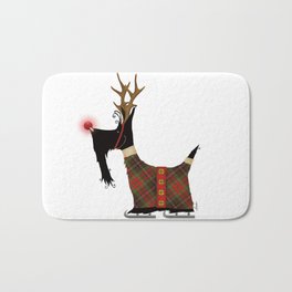 Scottie Red Nosed Reindeer Christmas Art  Bath Mat | Drawing, Digital, Reindeer, Scottishterrier, Rednosed, Scottie, Rudolph 