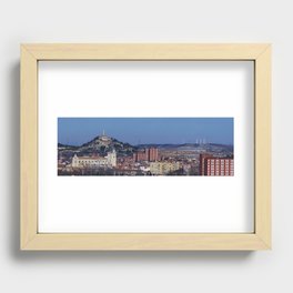 Panoramic view of Palencia Recessed Framed Print