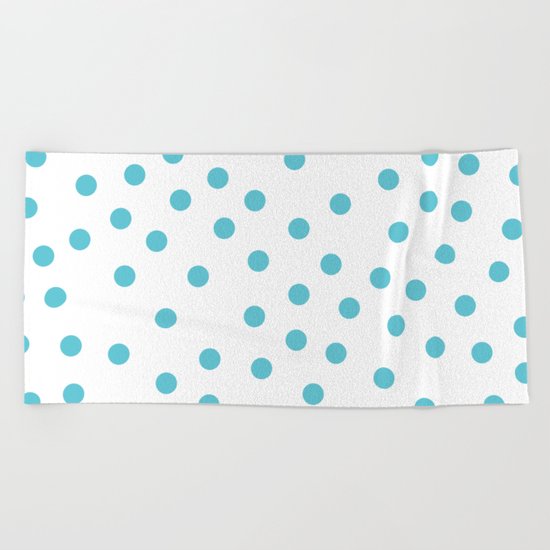 Simply Dots in Seaside Blue Beach Towel