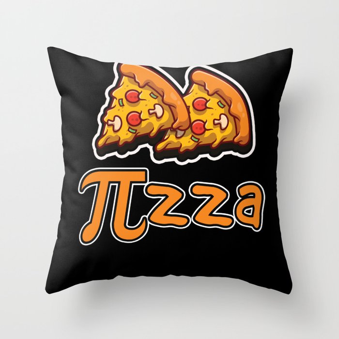Funny Pie Pizza Love Pi Math Meme Math Nerd Pi Day Throw Pillow