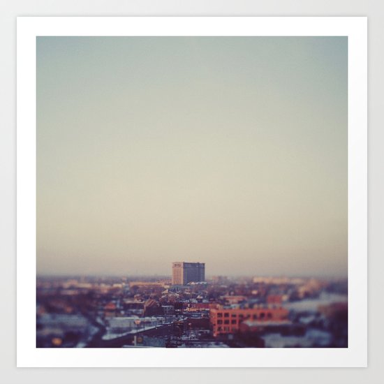 Morning Over Detroit Art Print