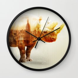 New York Rhyno Wall Clock