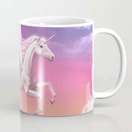 Flying unicorn at sunset Coffee Mug