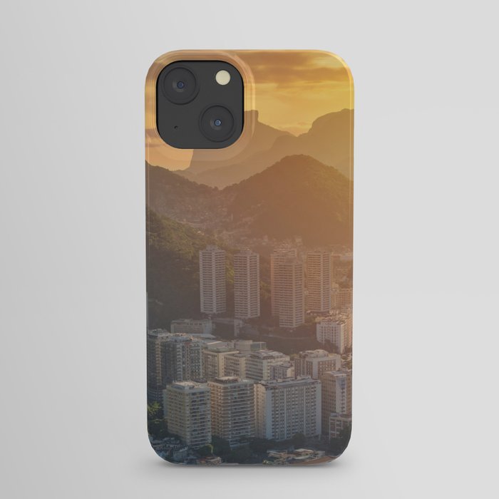 Brazil Photography - Beautiful Sun Rise Over Rio De Janeiro iPhone Case