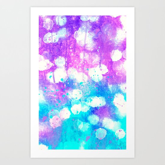 Splash bokeh. Art Print