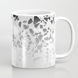 Concrete Terrazzo and Black and White Modern Monochrome Design Coffee Mug