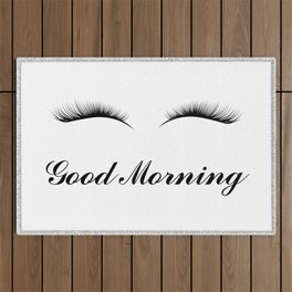 Good Morning Lashes Outdoor Rug