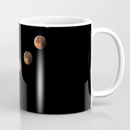 Lunar Eclipse Phases, Blood moon, Composite Lunar Eclipse Coffee Mug