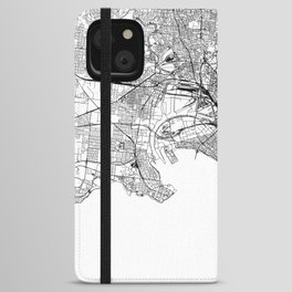 Melbourne White Map iPhone Wallet Case
