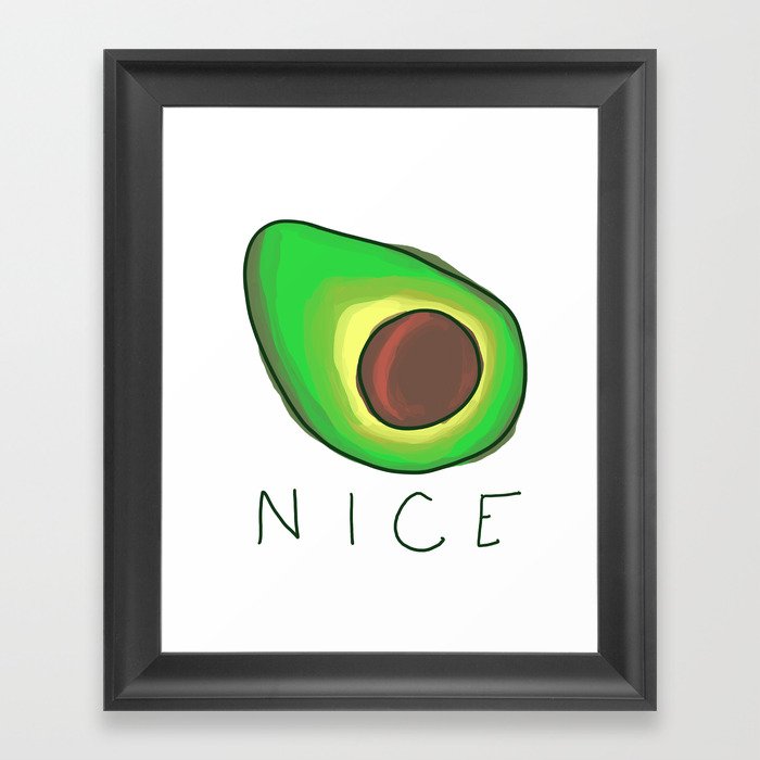 nice avocado Framed Art Print