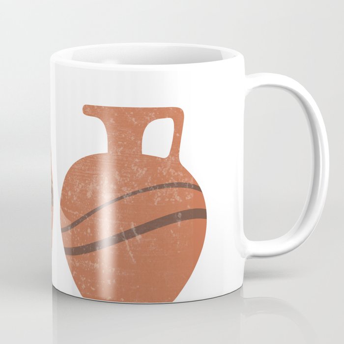 Minimal Abstract Greek Vase 20 Oinochoe Terracotta Series