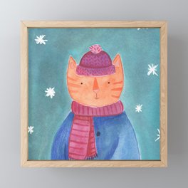 Kitty Framed Mini Art Print