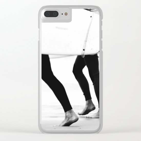 catch a wave Clear iPhone Case