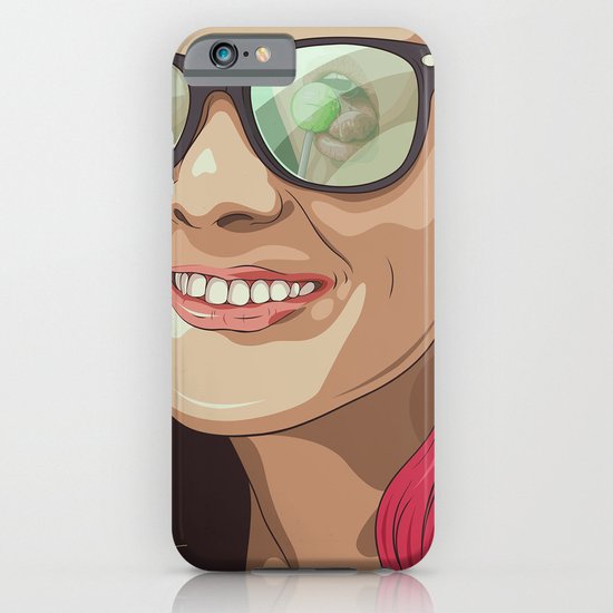 Girl with glasses iPhone & iPod Case