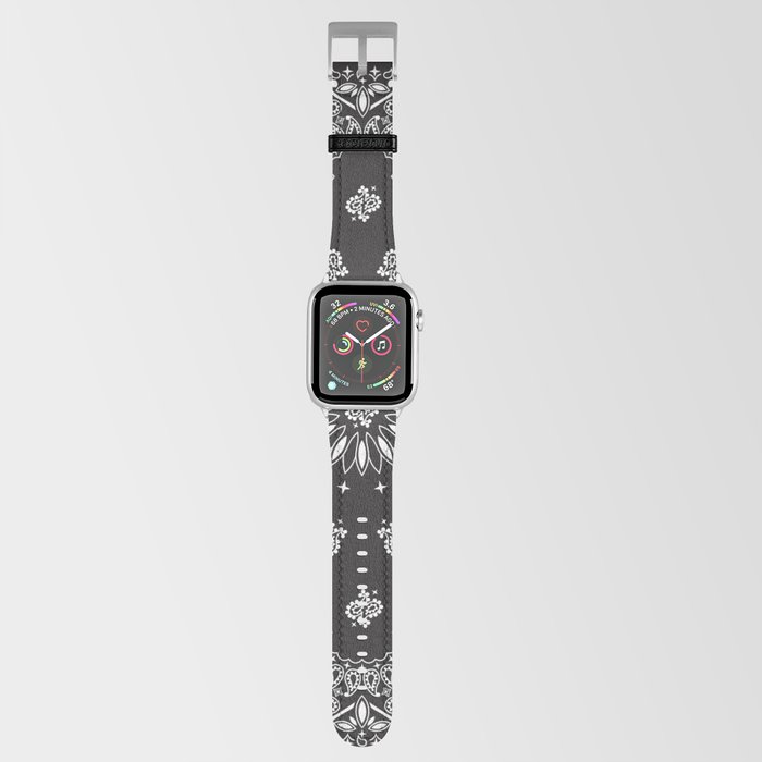 Paisley - Bandana - Black - Southwestern Art Apple Watch Band