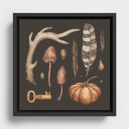 Autumnal Collection Framed Canvas