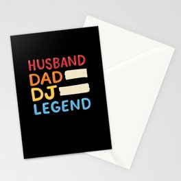 Husband Dad DJ Legend Stationery Card