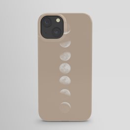 Moon Phases in Peach iPhone Case