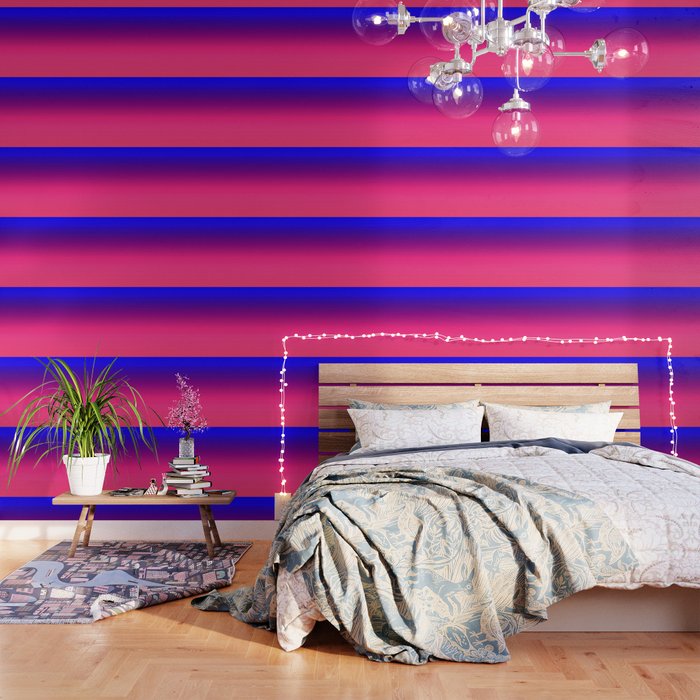 Vibrant Blue Purple Pink Ombre Wallpaper By Vintageappeal623