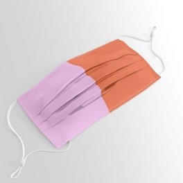 Pink/Red Colorblock Stripes Face Mask