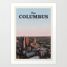Visit Columbus Art Print