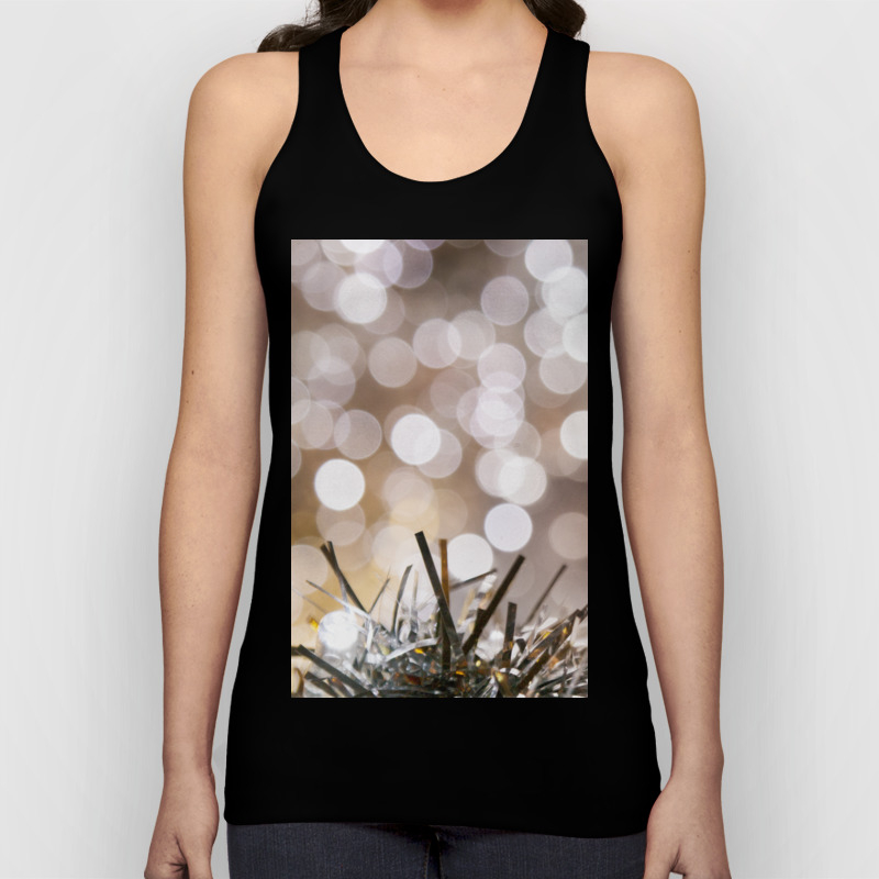 Winter Bokeh Unisex Tank Top By Edina Society6