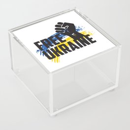Free Ukraine Acrylic Box