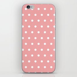 polkadot pink pattern iPhone Skin
