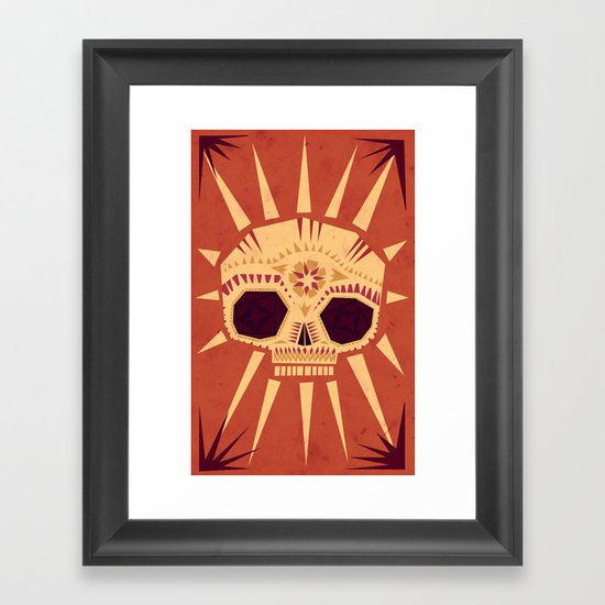 sugar skull Framed Art Print