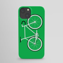 Green Fixed Gear Road Bike iPhone Case