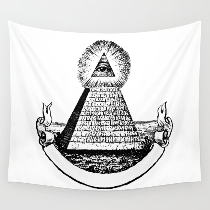 The Eye Of Providence From The Great Seal Of America All Seeing Eye Us Dollar Money Cash Pyramid Wall Tapestry By Luxorama Society6