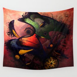 Desolation of mask Wall Tapestry