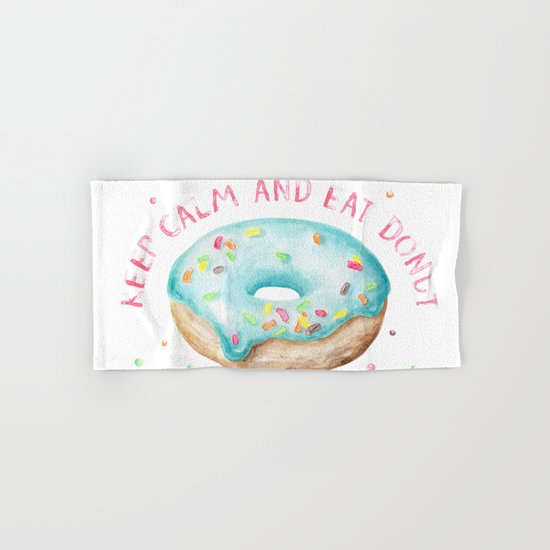 Keep Calm & Eat Donut Hand & Bath Towel