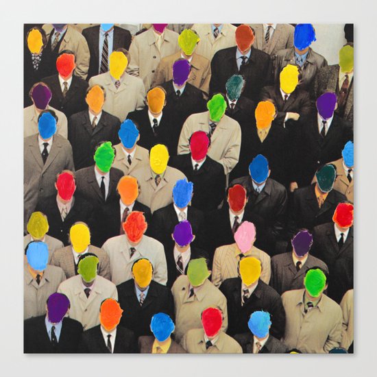 Rainbow people Canvas Print