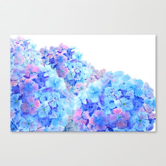 mountain of hydrangea Canvas Print