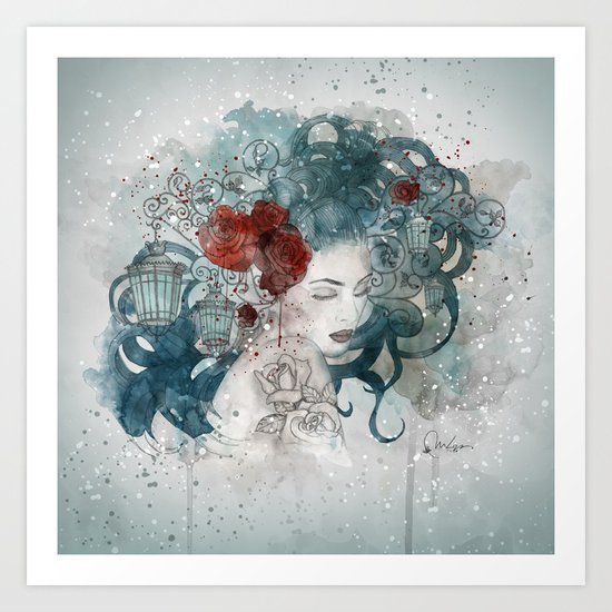 Blossom lights Art Print