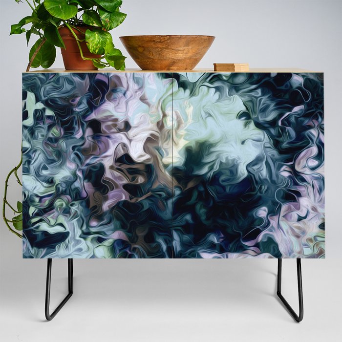 Smokey Desaturated Abstract Credenza