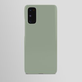 Dark Pastel Sage Green Solid Color Parable to Valspar Irish Paddock 5006-4A Android Case