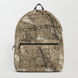 Santa Rosa, USA - Retro City Map Painting Backpack