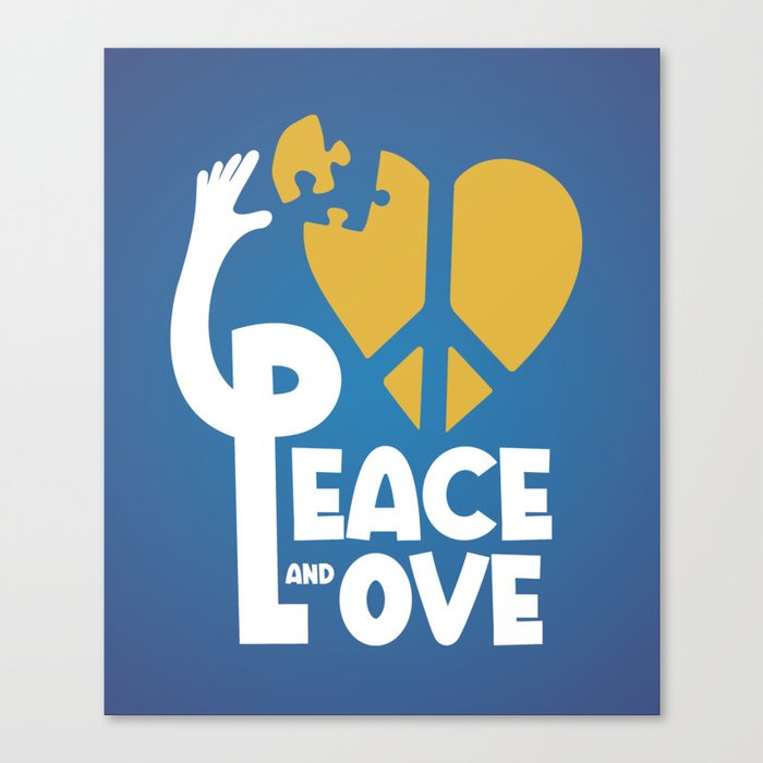 Ukraine peace, make peace in Ukraine Canvas Print