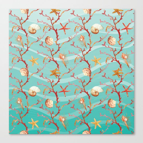 Marine Pattern 11 Canvas Print