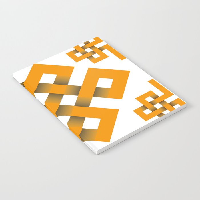 interlaced geometric pattern design  Notebook