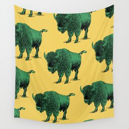 bison pattern Wall Tapestry