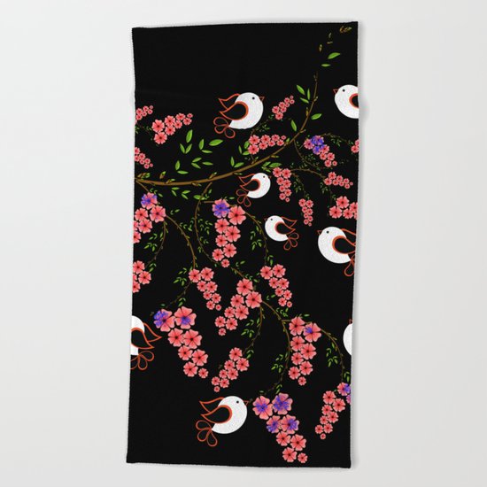 love bird Beach Towel