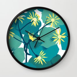 beauty of wild flowers Wall Clock