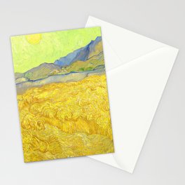 Vincent van Gogh "Wheatfield with a reaper" Stationery Card