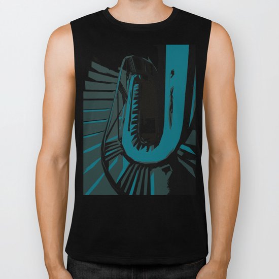 Coco's Staircase (Lost Time) Biker Tank