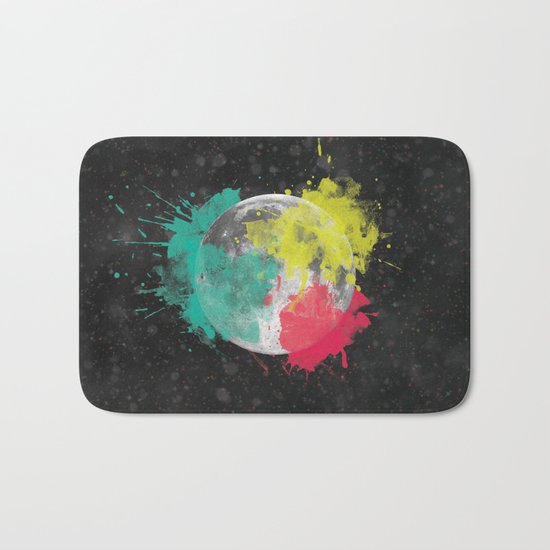 Moon + Neon Bath Mat