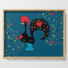Portuguese Good Luck Rooster of Barcelos Serving Tray