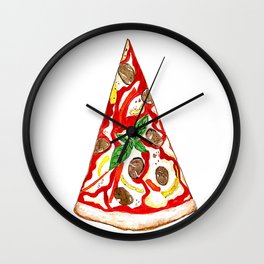 I DID IT ALL FOR THE PIZZA Wall Clock